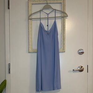 LA VIE EN ROSE | Elegant Blue Slip Dress